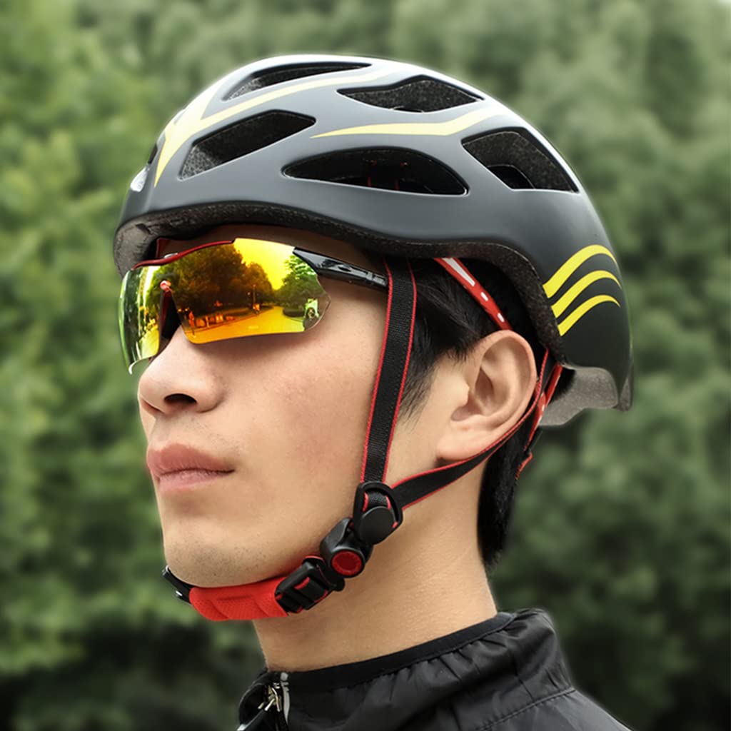 Proberos Polarized Sports Sunglasses with 3 or 5 Interchangeable Lenses, Mens Womens Cycling Glasses, Baseball Running Fishing Golf Driving Proberos Polarized Sports Sunglasses with 3 or 5 Interchangeable Lenses, Mens Womens Cycling Glasses, Baseball Running Fishing Golf Driving